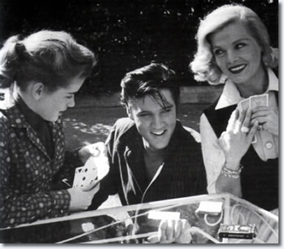 Dolores Hart, Elvis Presley and Lizabeth Scott.