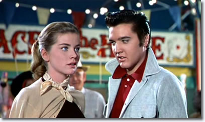 Dolores Hart and Elvis Presley in Loving You