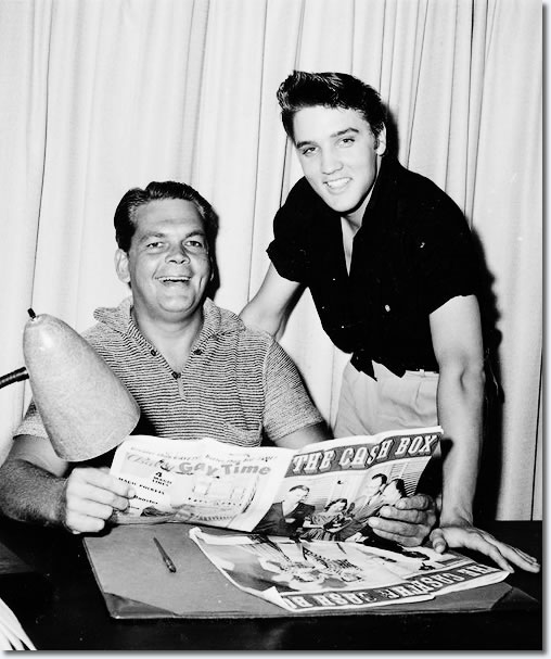 Bob Neal and Elvis Presley.